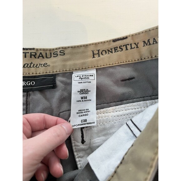 Levis Mens 38Carrier Camo Cargo Shorts Camouflage Y2K Utility Heavy Construction - Picture 3 of 5